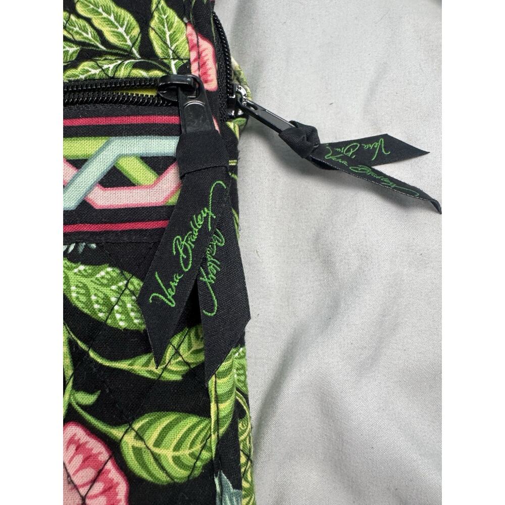 Vera Bradley Tropical Floral Quilted Travel Wallet Crossbody Organizer Bag - Picture 10 of 12